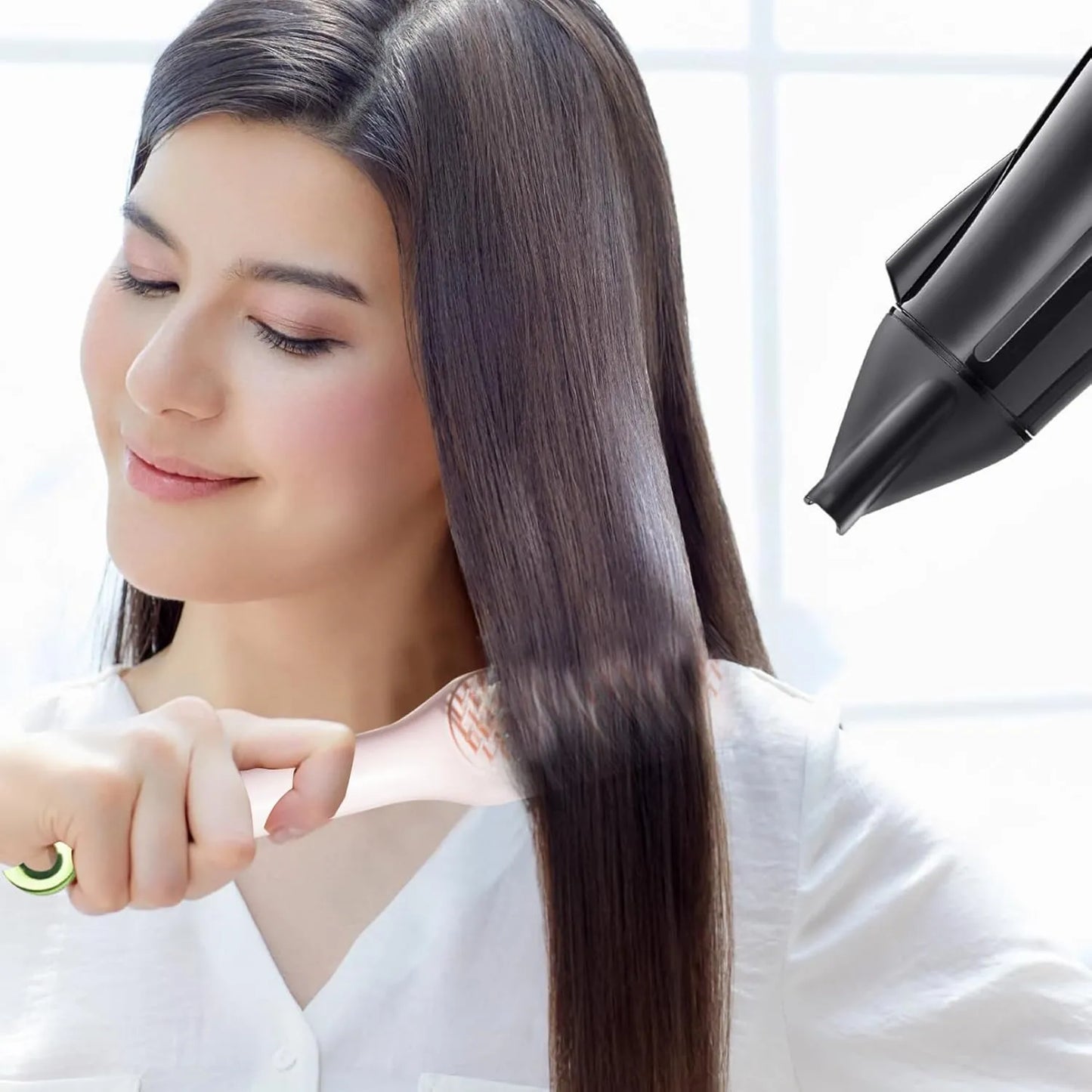 (Pack Of 2 )Self Cleaning Hair Comb Brush