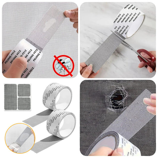 Strong Self Adhesive Window Net Screen Repair Patch Tape For Covering Up Holes Tears Anti Insect Mosquito Mesh