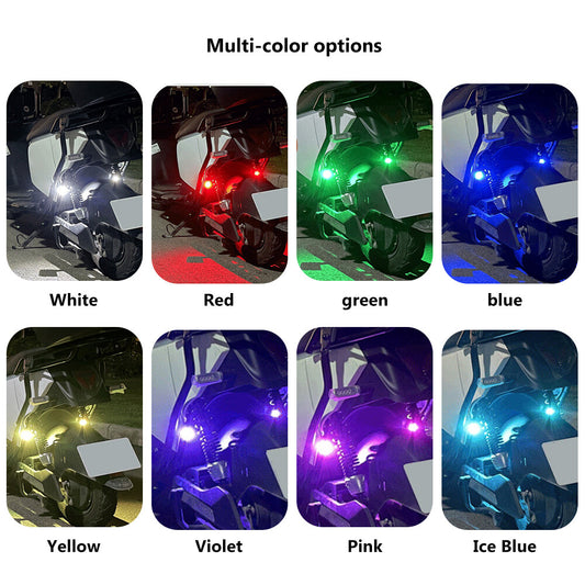 Rgb LED Aircraft Strobe Lights for Cars, Colorful LED Light Interior, Wireless Emergency Lights for Car, Multi-mode USB Charing Underglow Warning Lights for Cars Motorcycle