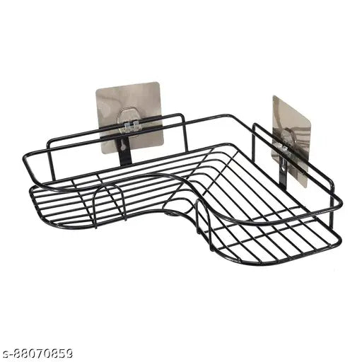 Bathroom kitchen Punch Corner Frame Shower Shelf Wrought Iron Shampoo Storage Rack Holder bathroom accessories