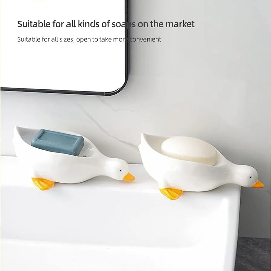 Pack of 3 Cute Duck Soap Dish
