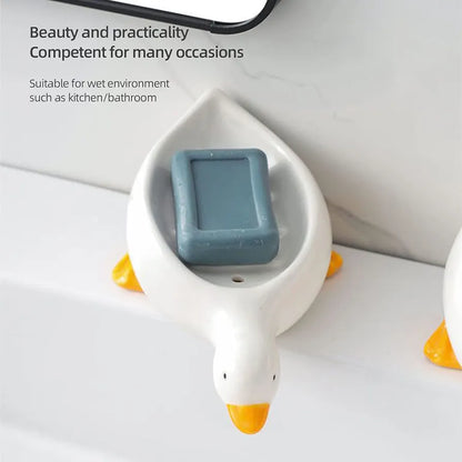Pack of 3 Cute Duck Soap Dish
