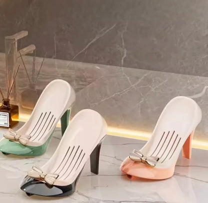 High Heel Shape Soap Holder, Bathroom  Countertop Soap Box, Space Saving Shoe Soap Dish