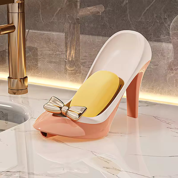 High Heel Shape Soap Holder, Bathroom  Countertop Soap Box, Space Saving Shoe Soap Dish