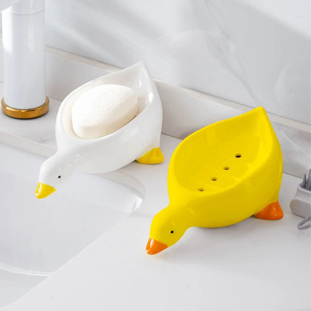 Pack of 3 Cute Duck Soap Dish