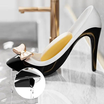 High Heel Shape Soap Holder, Bathroom  Countertop Soap Box, Space Saving Shoe Soap Dish