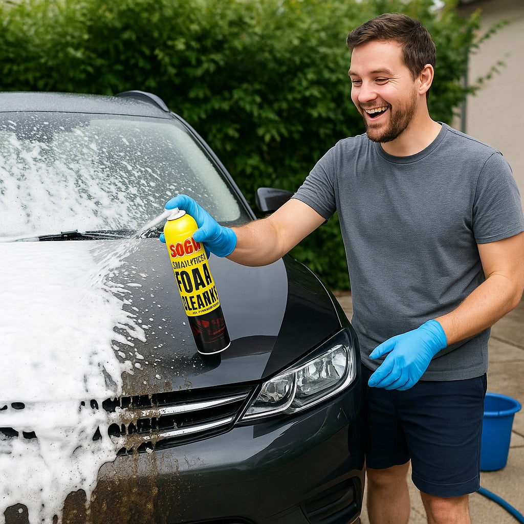 Multi-Purpose Kitchen Foam Cleaner Spray – 650ml | Heavy-Duty Degreaser for Stovetops, Countertops, Ovens, Sinks & Appliances | Deep Cleaning Formula with Fresh Lemon Fragrance | No Residue, No Scrubbing – Effortless Shine & Odor Elimination