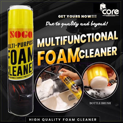 Multi-Purpose Kitchen Foam Cleaner Spray – 650ml | Heavy-Duty Degreaser for Stovetops, Countertops, Ovens, Sinks & Appliances | Deep Cleaning Formula with Fresh Lemon Fragrance | No Residue, No Scrubbing – Effortless Shine & Odor Elimination