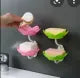 Wall- Mounted Drain Soap Box Double Layer Flower Shaped Soap Tray