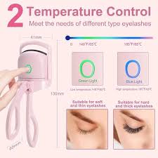 LONG LASTING RECHARGEABLE ELECTRIC EYELASH CURLER TOOL BEAUTY ELECTRIC EYELASHES CURLING DEVICE FAST CHARGING USB RECHARGEABLE HEATED EYELASHES CURLER