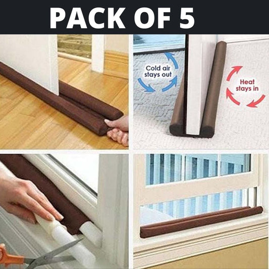 Pack Of 5 Double Door Draft Stopper